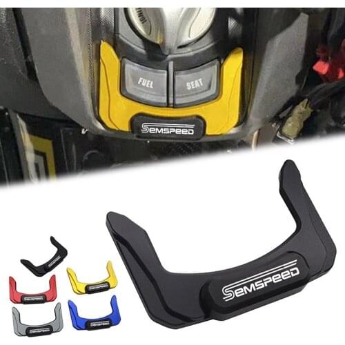 Latest SEMSPEED CNC Motorcycle Key Switch Lock Cover Electronic Door Cap For YAMAHA NMAX V2 NMAX 155 NMAX 125 2020 2021