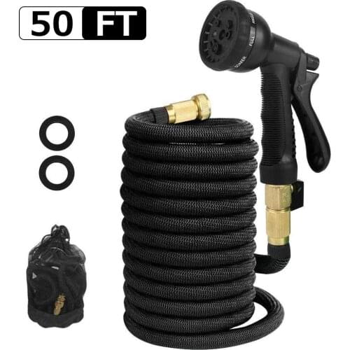 Garden hose magic water hose watering hose flexible expandable reels hose for watering connector Blue Green 50FT