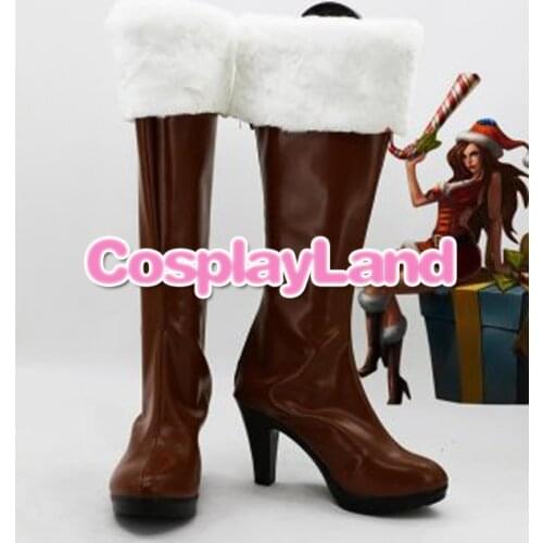 Customize Boots LOL Cosplay Waterloo Miss Fortune Cosplay Boots Cosplay Costume Anime Party Shoes