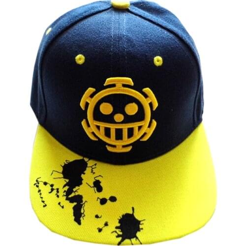 ONE PIECE Anime Trafalgar Law skull Hip-hop Hat Tony Tony Chopper/Monky D Luffy skull With Embroidery Mark Outdoor Cap Type 1