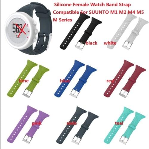 Silicone Female male Watch Band Strap For SUNTO M1 M2 M4 M5 M Series .M1/M2/M4/M5 band