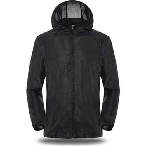 Sun Protection Clothing Men Women Thin Long Sleeve Ice Silk Breathable Hooded Hiking Sport Jacket Outdoor Riding Fishing Clothes
