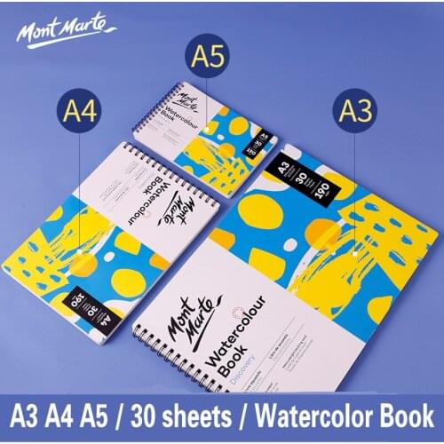 A3 A4 45 Watercolor Paper 160g 30 Sheets Transfer Watercolour Paper for Drawing Sketch Book Water Color Pad School Stationery