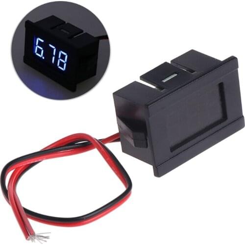 DC 2 Wires 4.5-30V Mini LED Digital Display Voltmeter Volt Voltage Panel Meter
