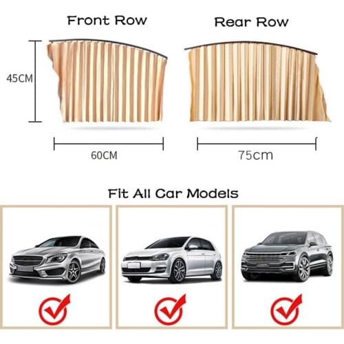 Car Side Window Sun Shade Cover Anti UV Protection Car Window Retractable Protector For Hyundai Santa Fe 2019 2020