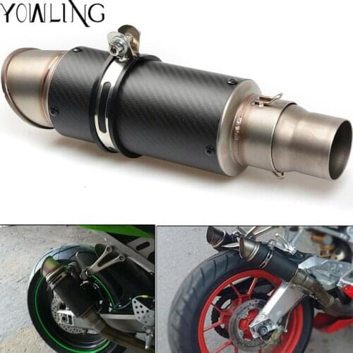 51mm 60mm Motorcycle Exhaust Muffler Pipe Exhaust Laser Stainless Steel With DB Killer CB600 FZ400 ER6N Nmax XMAX VMAX TMAX 500