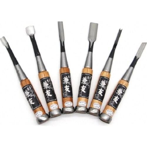 Japanese Chisel Carving Chisel Carving Knife Anlai White Steel Woodworking Chisel Round Chisel Bevel Triangle V Knife