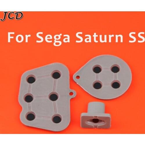 JCD Repair parts for Sega Saturn SS Controller Silicone Conductive Rubber Pad Button Start Key Pads Button