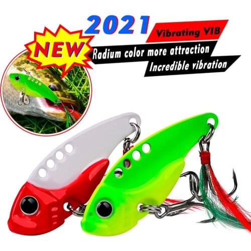 1PCS VIB Lure 5cm-11g Spoon Spinnerbait Vibration Fishing Lures Sinking Swimbait Artificial Hard Bait Fishing Tackle