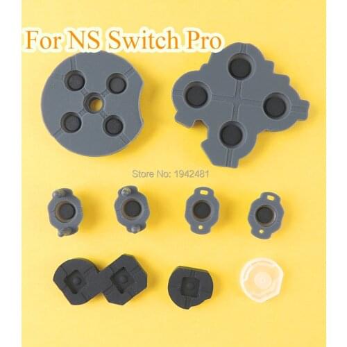 100sets For NS Pro controller Silicon Button Repair ABXY Cross button conductive rubber pad for Nintend Switch Pro Controller