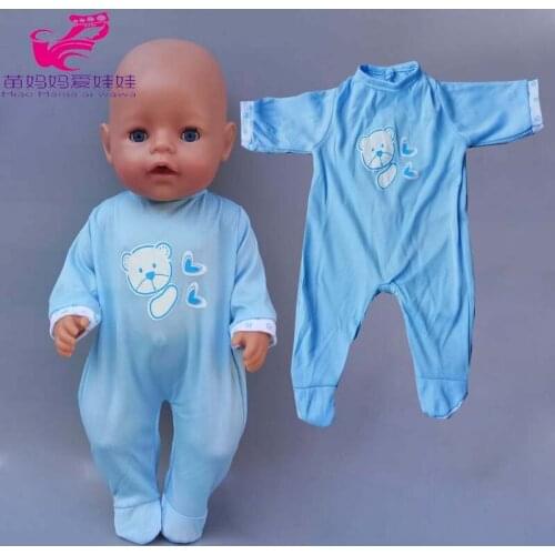 17 inch Baby Doll pajama clothes for 40cm doll clothes children baby girl festival toys gift