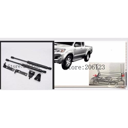 2PCS Professional Front Hood Gas Shock Strut Damper Lift Support Car Accessories For TOYOTA Hilux Vigo 2005-2012