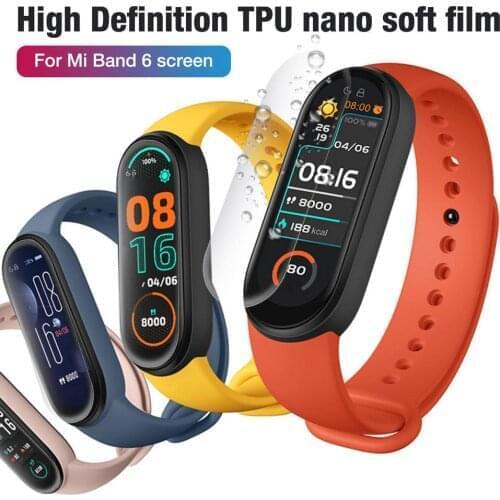 5/10pcs Protective Film For Xiaomi Mi Band 6 High Definition TPU Nano Protective Film Accessory For Xiaomi Mi Band 6 Watchband