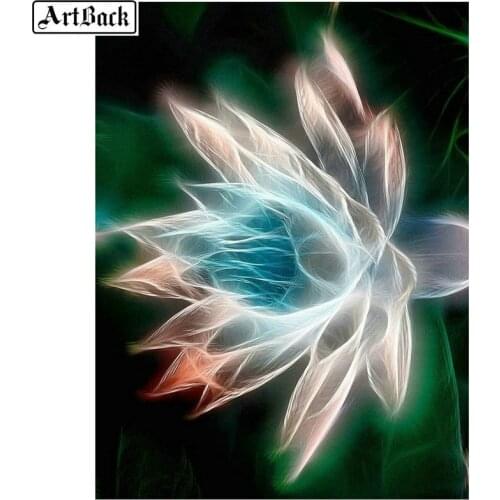 5d diamond painting lotus 3d flowers full square drill diamond mosaic round rhinestone diamond embroidery decoration gift