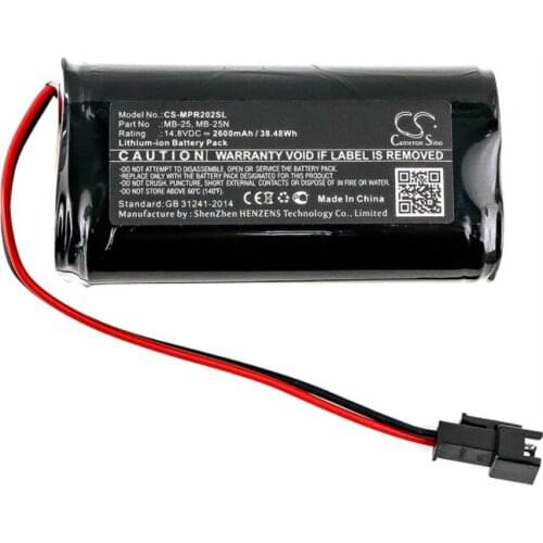 Cameron Sino 2600mAh battery for MIPRO MA-101B MA-202 MA-202B MB-25 MB-25N Speaker Battery