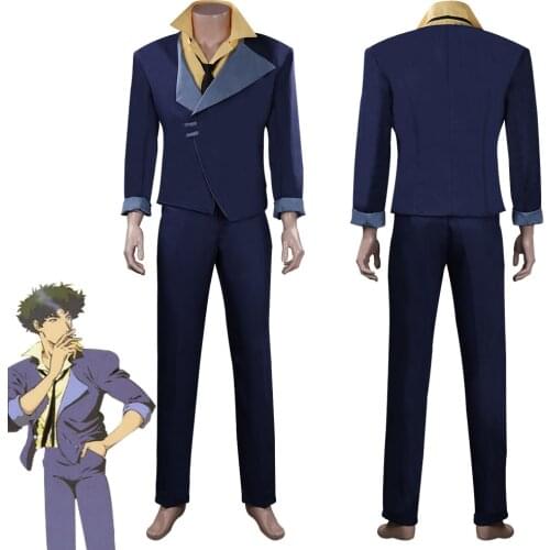 Anime Cowboy Spike Spiegel Cosplay Costume Outfits Halloween Carnival Suit