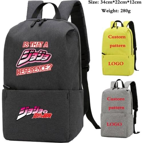 Anime JoJos Bizarre Adventure Student School Bags Teenagers Backpack Kids Gift Bag nylon LaptopBag women Leisure bag knapsack
