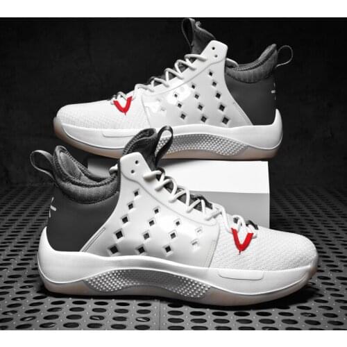 Basketball Shoes for Men Lace-Up High Top Sneakers Mens Retro Basketball Shoes Breathable Trend Men Sneakers Walking Shoes 2021