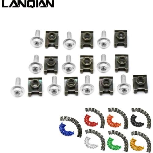 6mm Motorcycle CNC Fairing body work Bolts Screws 10 pcs For honda cbr1000rr cbr 1000rr cbr1000 rr 2004-2007 BMW F650GS F700GS