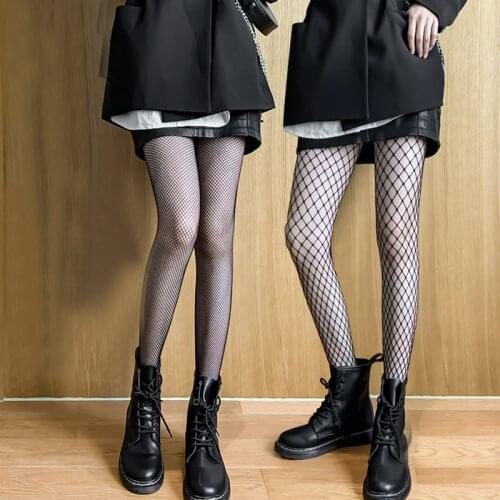 Fishnet pantyhose stockings Black Tights Summer ultra-thin ladies women girls Nylon Elastic Skinny legs Fish Net fashion socks