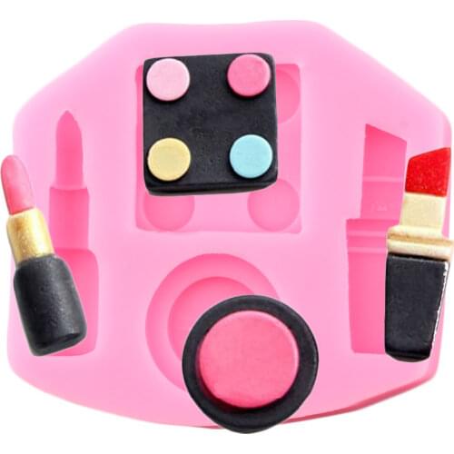 Makeup Tool Shape 3D Silicone Fondant Cake Mold For Cake Decorating Jelly Chocolate Soap Modeling