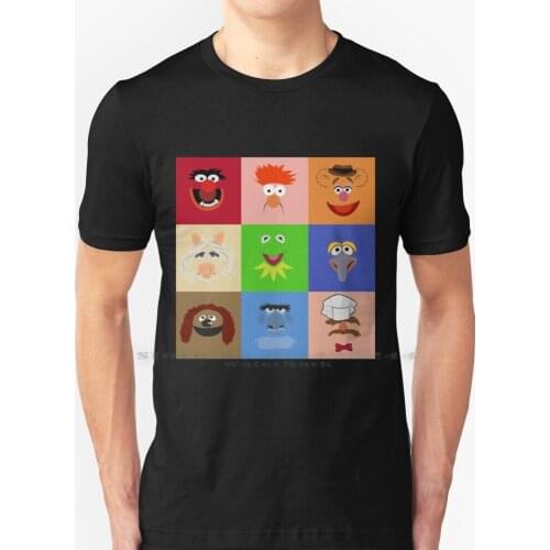 T Shirt 100% Pure Cotton Animal Electric Mayhem Band Music Creature Monster Big Bird Bert And Ernie The Frog The Show Puppet