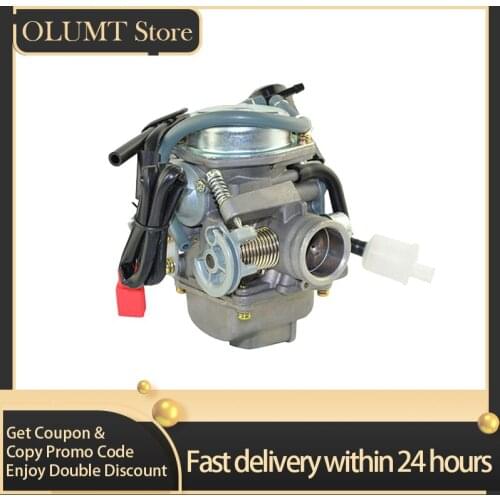 Stroke Carburetor Carb 4 Stroke GY6 110cc 125CC 150CC ATV Go Karts Scooters Roketa Taotao Bore 24mm For QMJ QMI157 QMI152 Engine