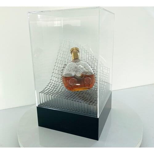 Customized led wine stand high grade foreign wine XO1/Champagne Bottle Presenter display stand bar acrylic wine stand