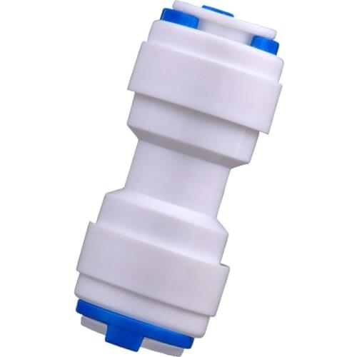 Fit 1/4" 6.35mm OD Tube Straight Food Grade POM Quick Fitting Connector For Aquarium RO Water Filter Reverse Osmosis System