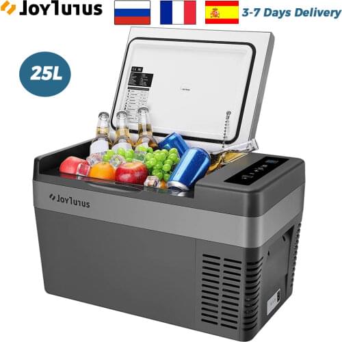 25L Car Refrigerator Portable Cooler Freezer Auto Car Fridge Home Picnic Travel Camping DC 12V/24V 45W For Car RV Van Truck