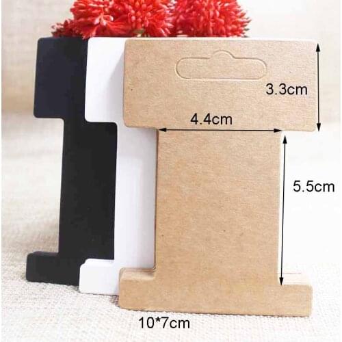 2019 new Zerong DIY blank Hair Clip Cards paper jewelry accessoreis packing card .Hair ornaments display package card tag 10*7cm