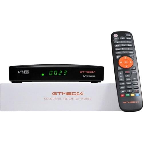GTMEDIA V7 PRO Satellite TV Receiver 1080P FHD DVB S2 T2 Tuner H.265 10 Bit With USB WiFi Decoder Support Youtube Ccam