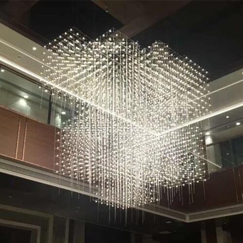 Nordic LED Luxury Pendant Light Indoor Hotel Customized Lighting Restaurant Dining Room Hang Lamp Luster Castle Lighting Fixture