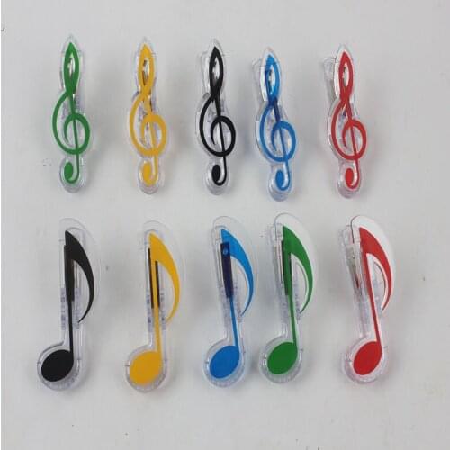 Treble Notes Bass Clef Grand Piano Music Book Note Paper Sheet Spring Clip Holder Party Favor Gifts For Kids Students lin5077