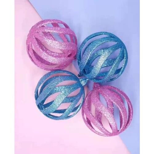 Christmas Tree Balls Ornaments Decoration New Year White Black Wedding Birthday Home Hangings for Frozen Party