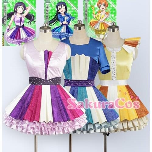 [STOCK] 2017 Anime Love Live Sonoda Umi/Tojo Nozomi/ Hoshizora Rin 4th Concert Lily White Uniforms Cosplay Costume Free Shipping
