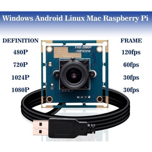 Webcam 2MP 1920X1080 OV2710 Full HD Plug Play USB Web Camera for Android Linux Windows