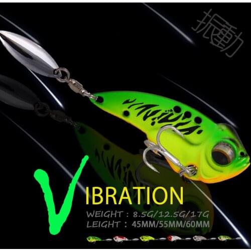 WALK FISH 1 PCS 8.5g/12.5g/17g VIB Fishing Lure Vibration Baits Roting Sequins Metal Wobbler Baits Sinking Baits Fishing Tackle