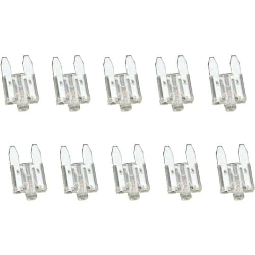 10 PCS 25A Small Fuse inserts car insurance tablets small fuse with lamp car inserts fuse