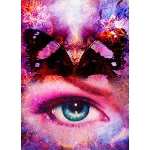 5D DIY Full Round/Square Diamond Painting Cartoon "Beauty Eyes" 3D Embroidery Cross Stitch Rhinestone Mosaic Home Decor Art Y397
