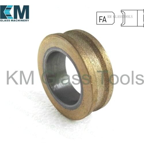 Free Shipping! 35x22xFA3/4/5/6/8/10/12/15/19/24mm Peripheral Daimond wheels Flat edge wiht arris,For Hand glass grinding machine