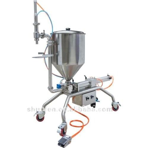 Free shipping) Quality pneumatic Cream Filling Machine with Feet (German Festo, paste filling machine, sauce dosing machine