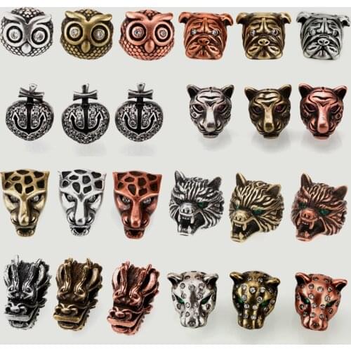 Beads for jewelry making Bead Clear Cubic Zirconia vintage Copper beads for making jewelry diy Bracelet necklace paracord Bead