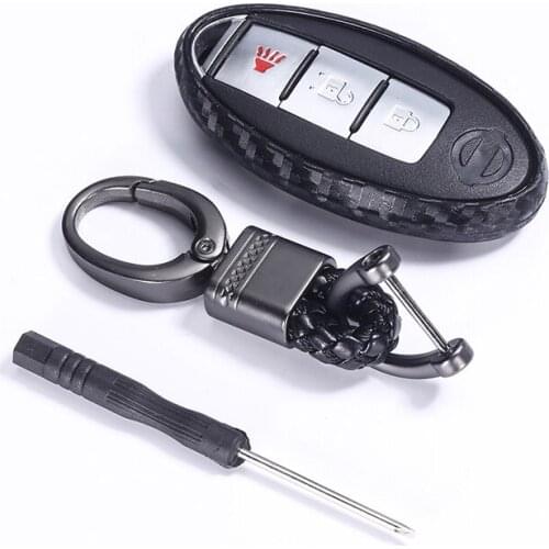 Carbon Fiber Shell Car Remote Key Cover Case For Nissan Qashqai J10 J11 X-Trail t31 t32 kicks Tiida Pathfinder Murano Note Juke