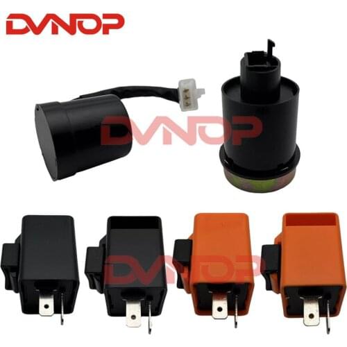 Black Plastic + Metal LED Flasher 12V 2 Pin Adjustable Frequency Relay Turn Signal Indicator Light For Motorcycle Motorbike fix