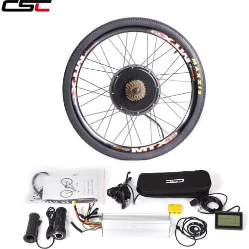 Electric Bicycle Conversion Kit 48V 500W Motor Wheel Bluetooth EBIKE SUN RINGLE MTX rim 20 24 26 700C 28 29in Rear Wheel Motor