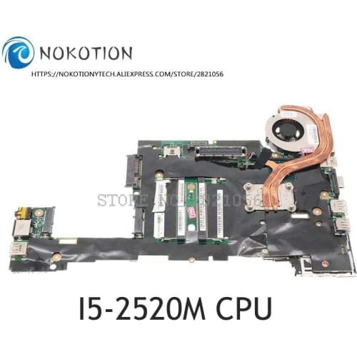 NOKOTION NEW ! 04W3276 04W3286 04W0676 04W0677 mainboard For Lenovo ThinkPad X220 laptop motherboard I5-2520M CPU DDR3