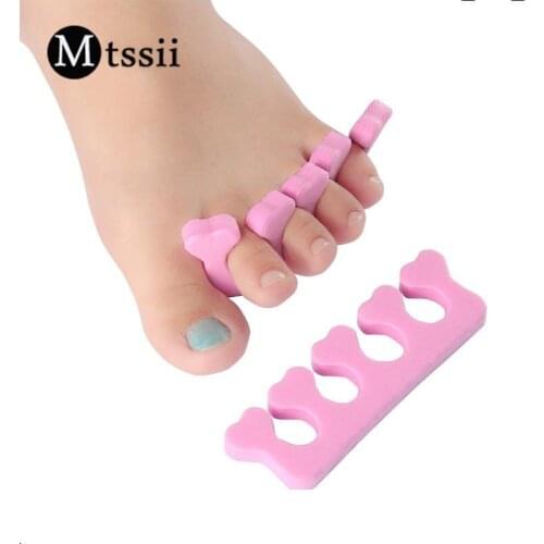 Mtssii 2Pcs Soft Foam Sponge Toe Separator Finger Separator Nail Art Tools Feet Care Manicure Pedicure