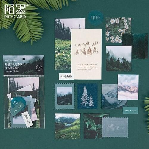 15pcs/lot Ins Style Painting Washi Paper Stationery Sticker Set Decoration For Scrapbooking Diary Album Notebook Journal Agenda