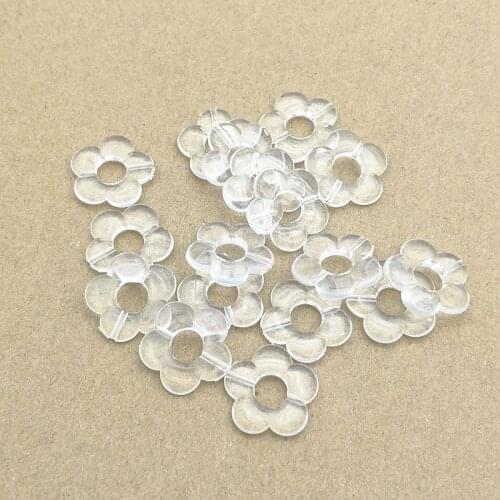 New Arrival! 19x20mm 670pcs Clear Acrylic Flower Beads for Handmade Necklace Earring DIY Parts,Jewelry Findings & Components